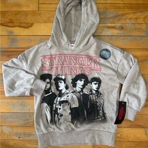 Netflix Stranger Things Beige Boy Hoodie